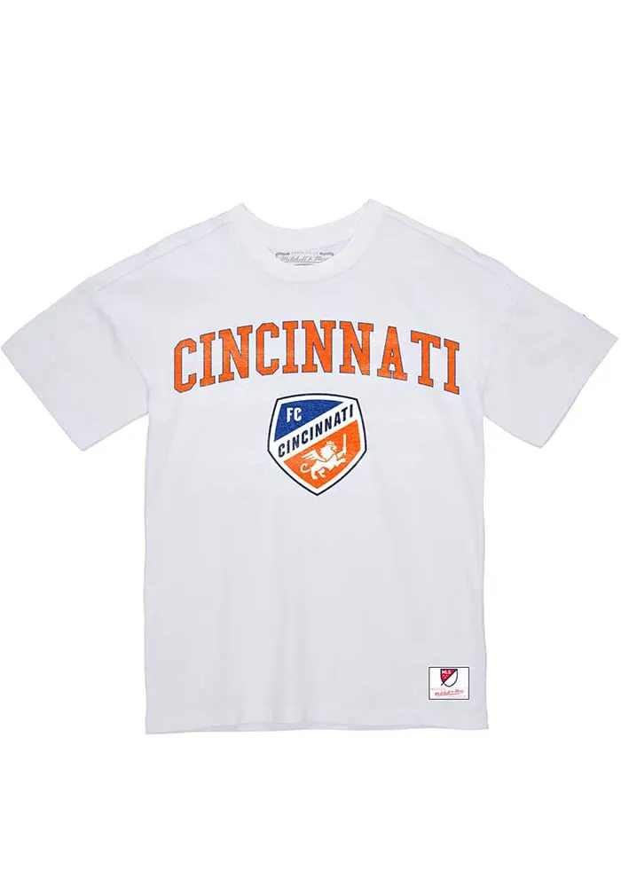 Mitchell and Ness FC Cincinnati White City Pride Short Sleeve T Shirt