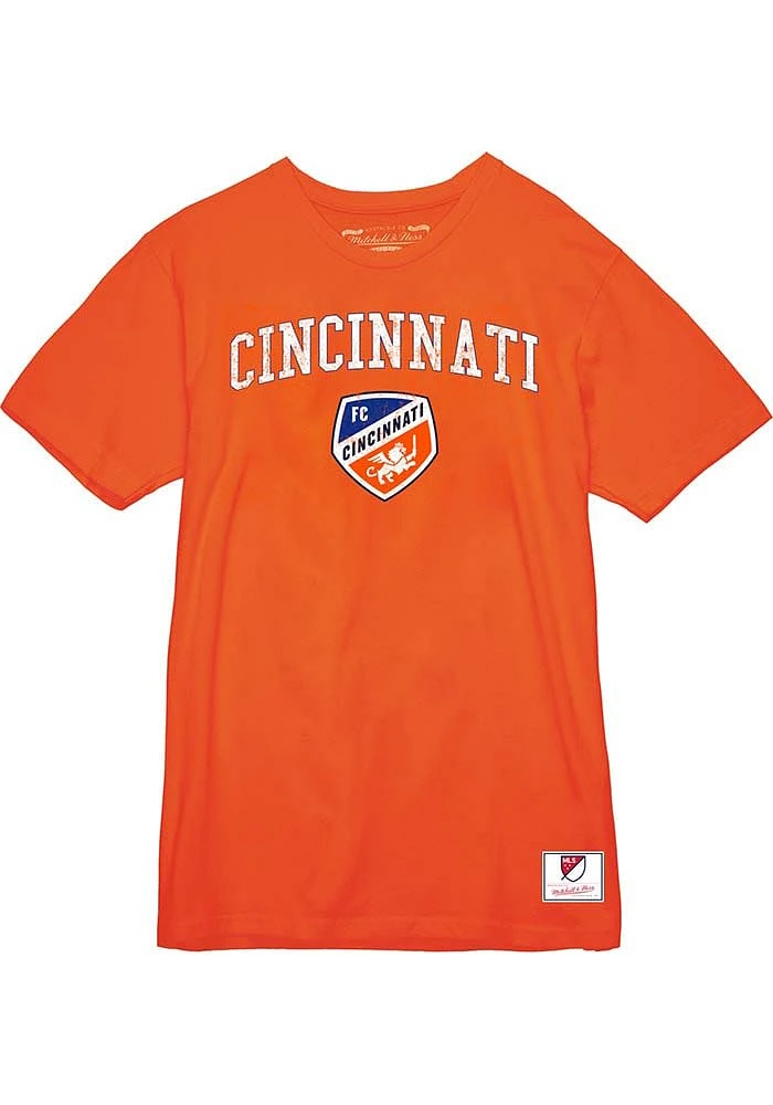 Mitchell and Ness FC Cincinnati Orange City Pride Short Sleeve T Shirt