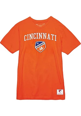 Mitchell and Ness FC Cincinnati Orange City Pride Short Sleeve T Shirt