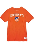 Mitchell and Ness FC Cincinnati Orange City Pride Short Sleeve T Shirt