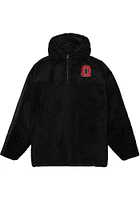 Mitchell and Ness Ohio State Buckeyes Mens Black Sherpa Pullover Jackets