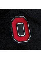 Mitchell and Ness Ohio State Buckeyes Mens Black Sherpa Pullover Jackets