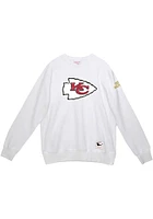 Mitchell and Ness Kansas City Chiefs Mens White Rings Long Sleeve Crew Sweatshirt