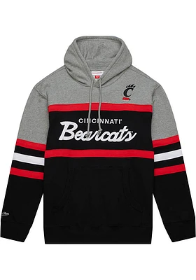 Mitchell and Ness Cincinnati Bearcats Mens Black Head Coach Fashion Hood