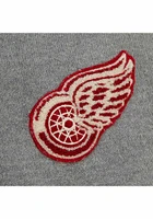 Mitchell and Ness Detroit Red Wings Mens Grey Cardigan Long Sleeve Sweater