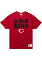 Mitchell and Ness Cincinnati Reds Red Legendary Short Sleeve Fashion T Shirt