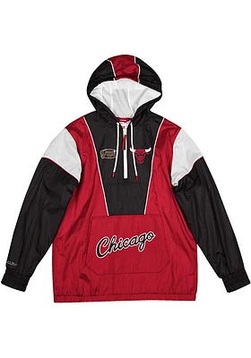 Mitchell and Ness Chicago Bulls Mens Red Highlight Reel Pullover Jackets