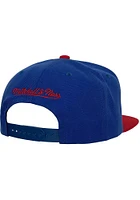 Mitchell and Ness Kansas Jayhawks Blue Team 2T 2.0 Mens Snapback Hat
