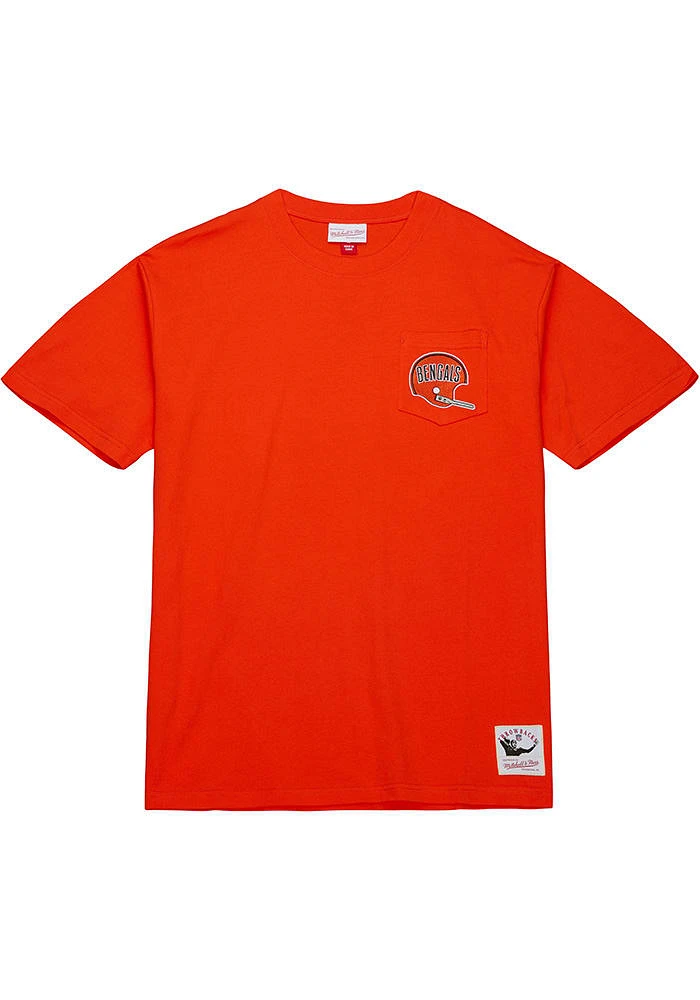 Mitchell and Ness Cincinnati Bengals Orange Premium Short Sleeve Fashion T Shirt