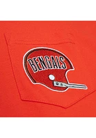 Mitchell and Ness Cincinnati Bengals Orange Premium Short Sleeve Fashion T Shirt