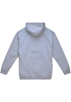 Mitchell and Ness Michigan Wolverines Mens Grey Script Fashion Hood
