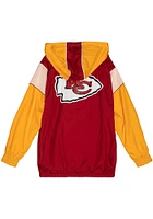 Mitchell and Ness Kansas City Chiefs Mens Red HIGHLIGHT REEL ANORAK Pullover Jackets