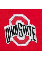 Mitchell and Ness Ohio State Buckeyes Mens Red Gametime Mesh Jersey