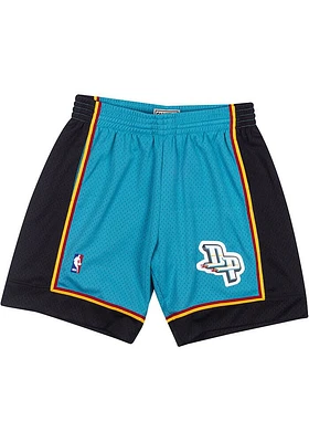 Mitchell and Ness Detroit Pistons Mens Navy Blue SWINGMAN Shorts