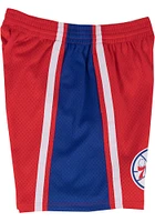 Mitchell and Ness Philadelphia 76ers Mens Red Contrast SWINGMAN Shorts