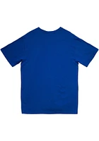 Mitchell and Ness Philadelphia 76ers Blue LEGENDARY SLUB Wordmark Short Sleeve Fashion T Shirt