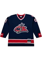 Mitchell and Ness Rick Nash Columbus Blue Jackets Mens Navy Throwback Hockey Jersey