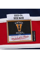 Mitchell and Ness Rick Nash Columbus Blue Jackets Mens Navy Throwback Hockey Jersey