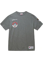 Mitchell and Ness Sporting Kansas CITY Grey COLLECTION Short Sleeve Fashion T Shirt