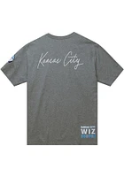 Mitchell and Ness Sporting Kansas CITY Grey COLLECTION Short Sleeve Fashion T Shirt