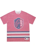 Mitchell and Ness St Louis City SC Red JUMBOTRON 3.0 SUBLIMATED Short Sleeve Fashion T Shirt