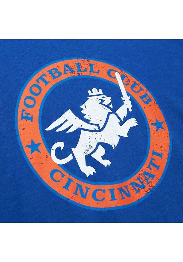 Mitchell and Ness FC Cincinnati Blue Legendary Slub Short Sleeve Fashion T Shirt