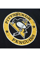 Mitchell and Ness Pittsburgh Penguins Black Legendary Slub Logo Short Sleeve Fashion T Shirt