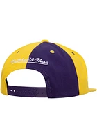 Mitchell and Ness LSU Tigers Purple Pinwheel of Fortune Snapback Mens Snapback Hat