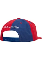 Mitchell and Ness Kansas Jayhawks Red Pinwheel of Fortune Snapback Mens Snapback Hat