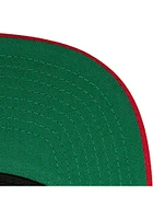 Mitchell and Ness Kansas Jayhawks Red Pinwheel of Fortune Snapback Mens Snapback Hat