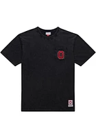 Mitchell and Ness Ohio State Buckeyes Black Pocket alt logo Short Sleeve Fashion T Shirt