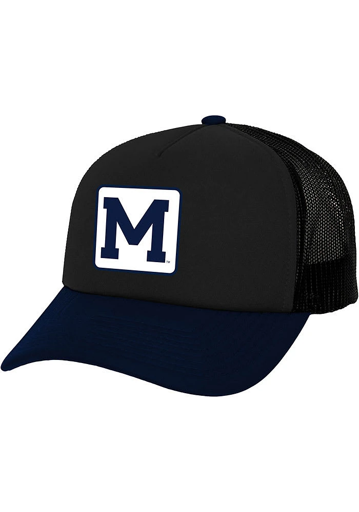 Mitchell and Ness Michigan Wolverines Truck It Trucker Adjustable Hat - Black