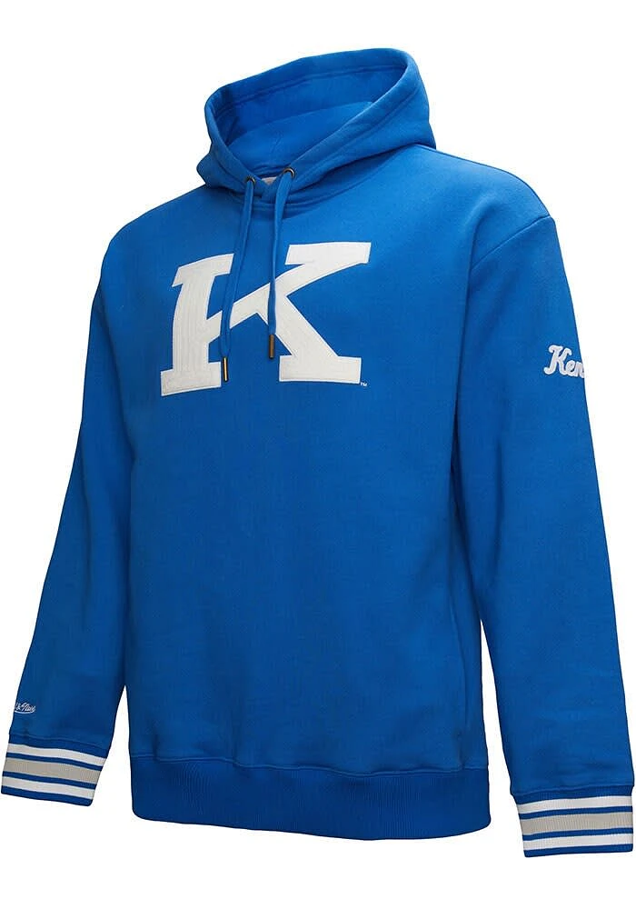 Mitchell and Ness Kentucky Wildcats Mens Blue Chainstitch Fashion Hood