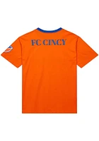 Mitchell and Ness FC Cincinnati Orange Team OG Current Logo Short Sleeve Fashion T Shirt