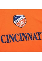 Mitchell and Ness FC Cincinnati Orange Team OG Current Logo Short Sleeve Fashion T Shirt