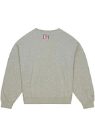 Mitchell and Ness Ohio State Buckeyes Womens Grey Logo 3.0 Crew Sweatshirt