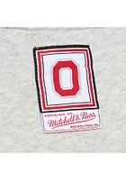 Mitchell and Ness Ohio State Buckeyes Womens Grey Logo 3.0 Crew Sweatshirt