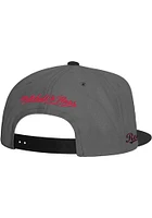 Mitchell and Ness Cincinnati Reds Grey Storm Front Mens Snapback Hat