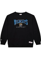 Mitchell and Ness Kentucky Wildcats Mens Black Bowtie Drop Shadow Long Sleeve Crew Sweatshirt