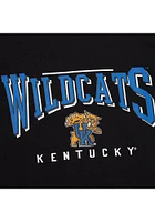 Mitchell and Ness Kentucky Wildcats Mens Black Bowtie Drop Shadow Long Sleeve Crew Sweatshirt