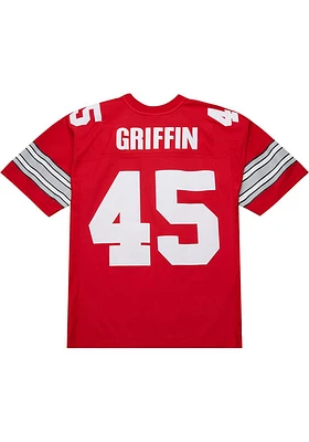 Archie Griffin  Mitchell and Ness Ohio State Buckeyes Red Player Football Jersey