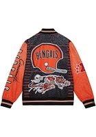 Mitchell and Ness Cincinnati Bengals Mens White Team Burst Warm Up Heavyweight Jacket