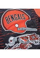 Mitchell and Ness Cincinnati Bengals Mens White Team Burst Warm Up Heavyweight Jacket