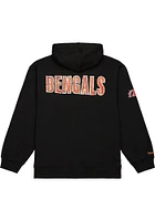 Mitchell and Ness Cincinnati Bengals Mens Black OG Fleece Fashion Hood