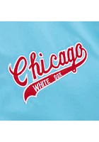 Mens Chicago White Sox Mitchell and Ness Satin Heavyweight Jacket - Light Blue