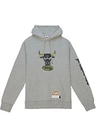 Mitchell and Ness Chicago Bulls Mens Grey Ghost Camo Fashion Hood