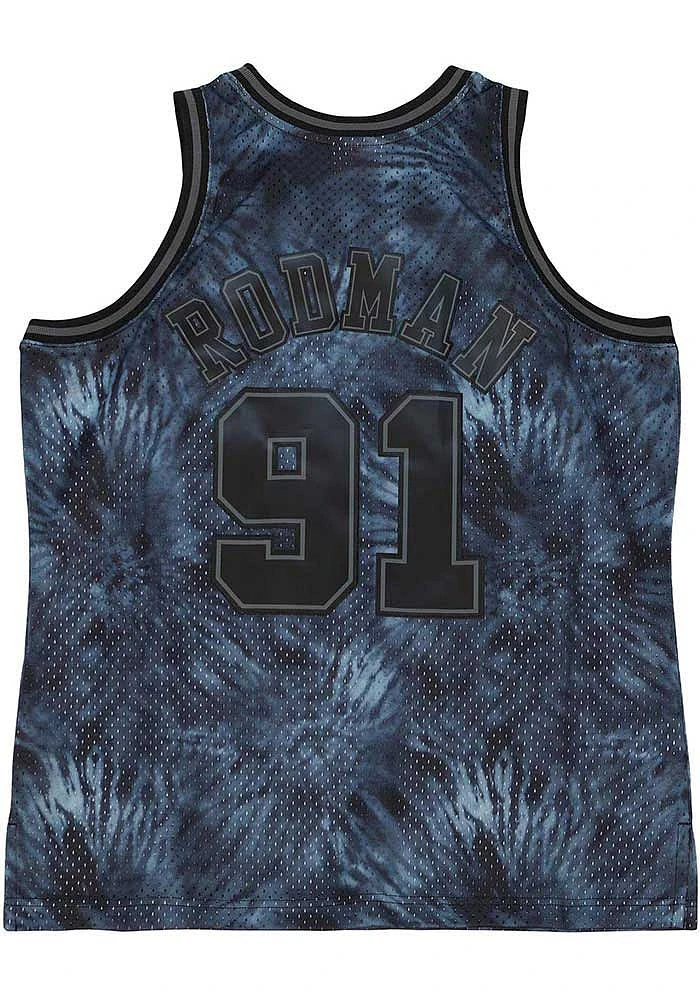 Dennis Rodman Chicago Bulls Mitchell and Ness Tie Dye Swingman Jersey