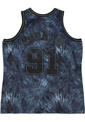 Dennis Rodman Chicago Bulls Mitchell and Ness Tie Dye Swingman Jersey