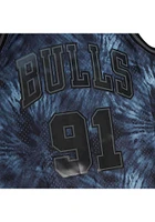 Dennis Rodman Chicago Bulls Mitchell and Ness Tie Dye Swingman Jersey