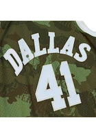 Dirk Nowitzki Dallas Mavericks Mitchell and Ness Ghost Camo Swingman Jersey